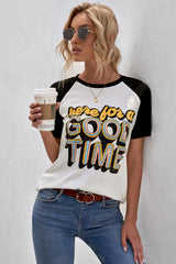 HERE FOR A GOOD TIME Tee Shirt - SHE BADDY© ONLINE WOMEN FASHION & CLOTHING STORE