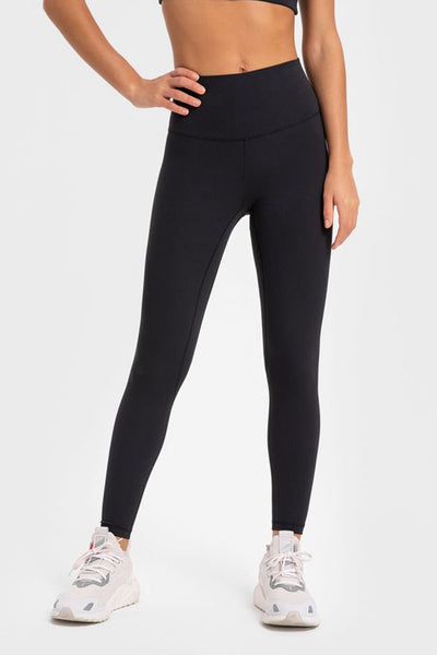 Highly Stretchy Wide Waistband Yoga Leggings - SHE BADDY© ONLINE WOMEN FASHION & CLOTHING STORE