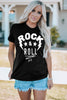 ROCK & ROLL Graphic Round Neck Short Sleeve Tee