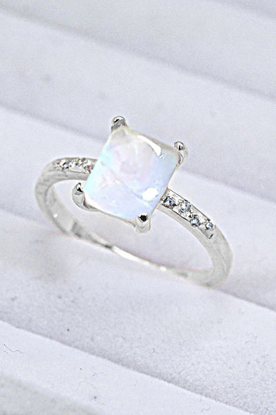 Square Moonstone Ring - SHE BADDY© ONLINE WOMEN FASHION & CLOTHING STORE