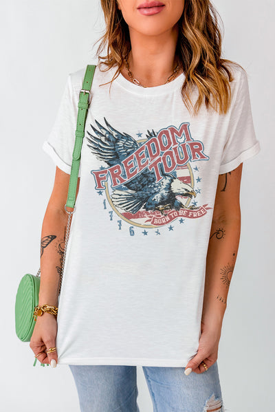FREEDOM TOUR Graphic Tee - SHE BADDY© ONLINE WOMEN FASHION & CLOTHING STORE