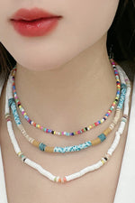 Multicolored Bead Necklace Three-Piece Set - SHE BADDY© ONLINE WOMEN FASHION & CLOTHING STORE