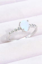 Teardrop Natural Moonstone Ring - SHE BADDY© ONLINE WOMEN FASHION & CLOTHING STORE