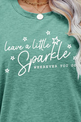 LEAVE A LITTLE SPARKLE WHEREVER YOU GO Tee Shirt - SHE BADDY© ONLINE WOMEN FASHION & CLOTHING STORE