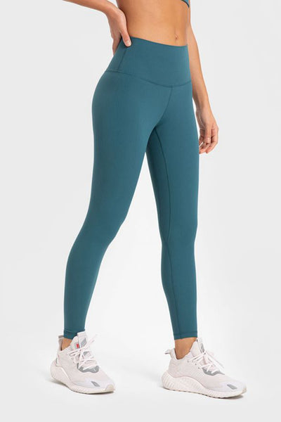 Highly Stretchy Wide Waistband Yoga Leggings - SHE BADDY© ONLINE WOMEN FASHION & CLOTHING STORE