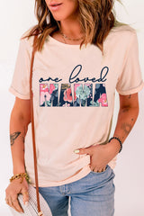 ONE LOVED MAMA Floral Graphic Tee - SHE BADDY© ONLINE WOMEN FASHION & CLOTHING STORE