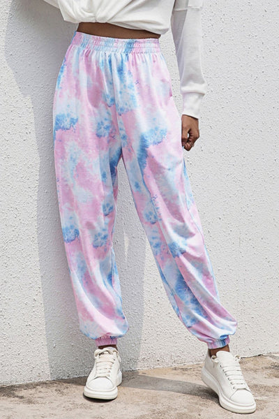 Tie-Dye Joggers with Pockets - SHE BADDY© ONLINE WOMEN FASHION & CLOTHING STORE
