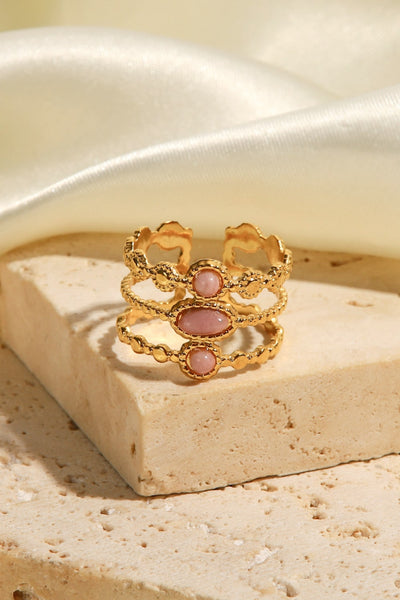 Triple-Layered Stainless Steel Open Ring - SHE BADDY© ONLINE WOMEN FASHION & CLOTHING STORE