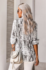 Animal Print Pocketed Button Down Top - SHE BADDY© ONLINE WOMEN FASHION & CLOTHING STORE