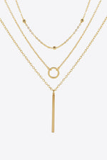 Basic Three-Piece Chain Necklace Set - SHE BADDY© ONLINE WOMEN FASHION & CLOTHING STORE