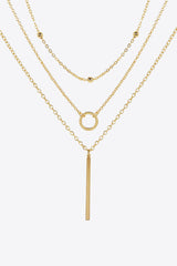 Basic Three-Piece Chain Necklace Set - SHE BADDY© ONLINE WOMEN FASHION & CLOTHING STORE