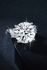 8.6 Carat Moissanite Platinum-Plated Ring - SHE BADDY© ONLINE WOMEN FASHION & CLOTHING STORE