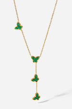 Gotta Fly Butterfly Drop Necklace - SHE BADDY© ONLINE WOMEN FASHION & CLOTHING STORE