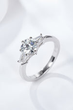 Loyal Love 1 Carat Moissanite Platinum-Plated Ring - SHE BADDY© ONLINE WOMEN FASHION & CLOTHING STORE