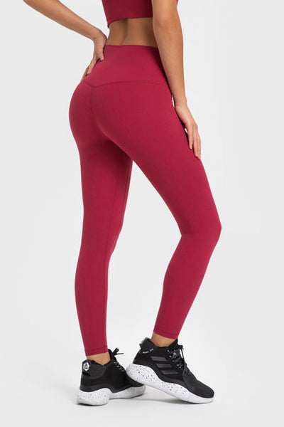 Highly Stretchy Wide Waistband Yoga Leggings - SHE BADDY© ONLINE WOMEN FASHION & CLOTHING STORE