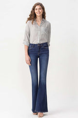 Lovervet Full Size Joanna Midrise Flare Jeans - SHE BADDY© ONLINE WOMEN FASHION & CLOTHING STORE