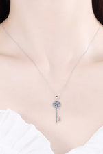Moissanite Key Pendant Necklace - SHE BADDY© ONLINE WOMEN FASHION & CLOTHING STORE