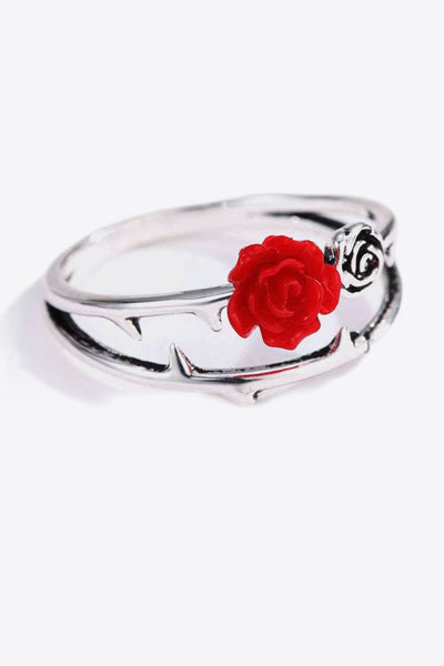 Rose Zinc Alloy Ring - SHE BADDY© ONLINE WOMEN FASHION & CLOTHING STORE