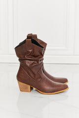 MMShoes Better in Texas Scrunch Cowboy Boots in Brown - SHE BADDY© ONLINE WOMEN FASHION & CLOTHING STORE