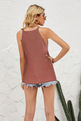 Grecian Neck Knit Tank - SHE BADDY© ONLINE WOMEN FASHION & CLOTHING STORE