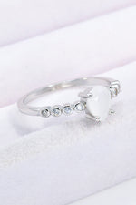 Teardrop Natural Moonstone Ring - SHE BADDY© ONLINE WOMEN FASHION & CLOTHING STORE