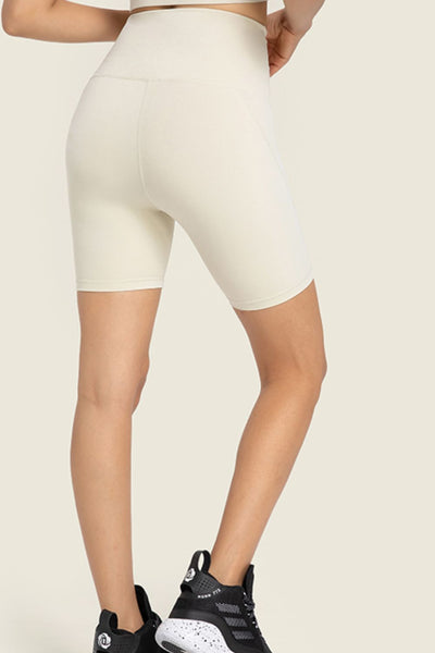 Seamless High-Rise Wide Waistband Biker Shorts - SHE BADDY© ONLINE WOMEN FASHION & CLOTHING STORE