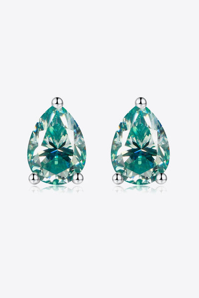 2 Carat Moissanite Teardrop Earrings - SHE BADDY© ONLINE WOMEN FASHION & CLOTHING STORE