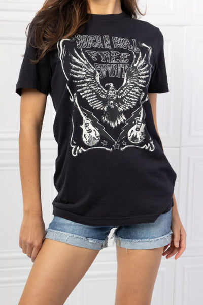 mineB Full Size Free Spirit Graphic Tee - SHE BADDY© ONLINE WOMEN FASHION & CLOTHING STORE