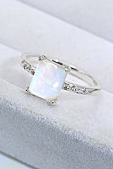 Square Moonstone Ring - SHE BADDY© ONLINE WOMEN FASHION & CLOTHING STORE