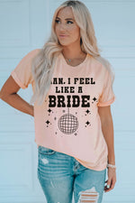 Graphic Cuffed Sleeve Round Neck T-Shirt - SHE BADDY© ONLINE WOMEN FASHION & CLOTHING STORE