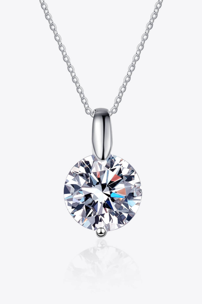 Minimalist 925 Sterling Silver Moissanite Pendant Necklace - SHE BADDY© ONLINE WOMEN FASHION & CLOTHING STORE