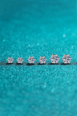 925 Sterling Silver 6-Prong 2 Carat Moissanite Stud Earrings - SHE BADDY© ONLINE WOMEN FASHION & CLOTHING STORE