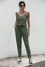 Contrast binding Cami Jumpsuit - SHE BADDY© ONLINE WOMEN FASHION & CLOTHING STORE