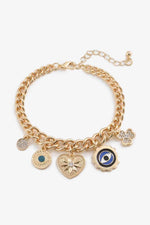 Multi-Charm Chunky Chain Bracelet - SHE BADDY© ONLINE WOMEN FASHION & CLOTHING STORE