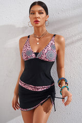 Leopard Plunge Two-Piece Swimsuit - SHE BADDY© ONLINE WOMEN FASHION & CLOTHING STORE