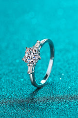 1.2 Carat Moissanite Heart Ring - SHE BADDY© ONLINE WOMEN FASHION & CLOTHING STORE