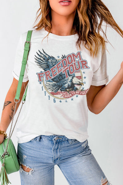 FREEDOM TOUR Graphic Tee - SHE BADDY© ONLINE WOMEN FASHION & CLOTHING STORE