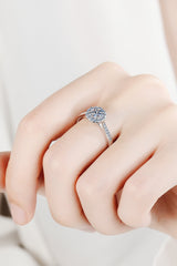 Moissanite 925 Sterling Silver Adjustable Ring - SHE BADDY© ONLINE WOMEN FASHION & CLOTHING STORE