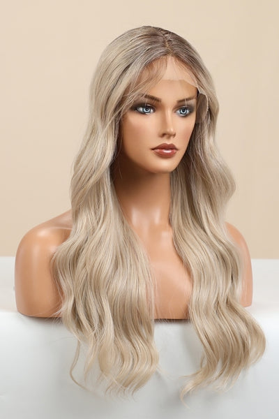 13*2" Wave Lace Front Synthetic Wigs in Gold 26" Long 150% Density - SHE BADDY© ONLINE WOMEN FASHION & CLOTHING STORE