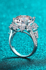 10 Carat Moissanite Flower-Shaped Ring - SHE BADDY© ONLINE WOMEN FASHION & CLOTHING STORE