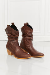 MMShoes Better in Texas Scrunch Cowboy Boots in Brown - SHE BADDY© ONLINE WOMEN FASHION & CLOTHING STORE