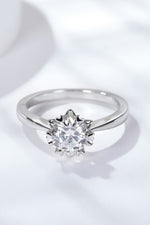 925 Sterling Silver Solitaire Moissanite Ring - SHE BADDY© ONLINE WOMEN FASHION & CLOTHING STORE