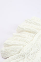 Flutter Sleeve Pompom Detail Knit Top - SHE BADDY© ONLINE WOMEN FASHION & CLOTHING STORE