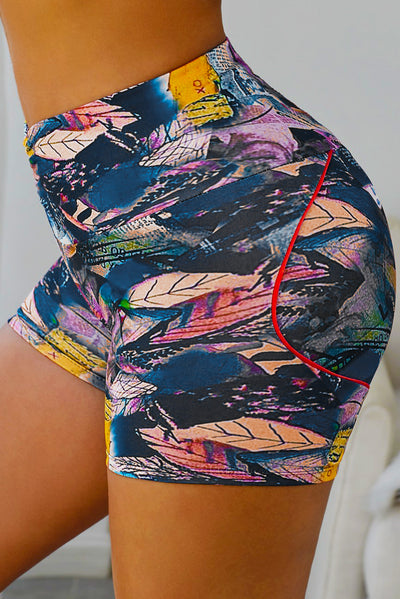 Wide Waistband High Waist Yoga Shorts - SHE BADDY© ONLINE WOMEN FASHION & CLOTHING STORE