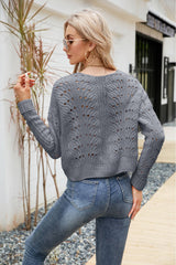 Open Front Cuffed Cropped Cardigan - SHE BADDY© ONLINE WOMEN FASHION & CLOTHING STORE