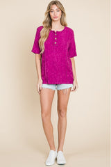 BOMBOM At The Fair Animal Textured Top - SHE BADDY© ONLINE WOMEN FASHION & CLOTHING STORE