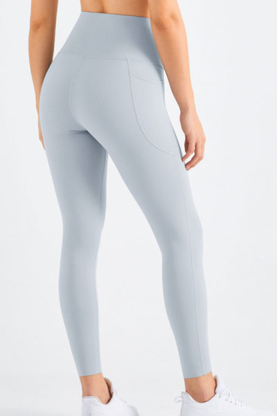 Highly Stretchy Elastic Waistband Pocket Yoga Leggings - SHE BADDY© ONLINE WOMEN FASHION & CLOTHING STORE