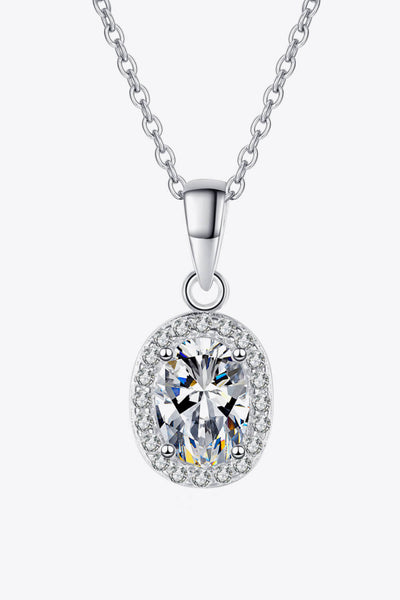 Be The One 1 Carat Moissanite Pendant Necklace - SHE BADDY© ONLINE WOMEN FASHION & CLOTHING STORE