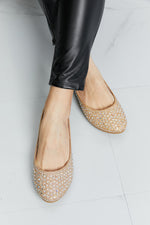 Forever Link Faux Leather Rhinestone Flats - SHE BADDY© ONLINE WOMEN FASHION & CLOTHING STORE