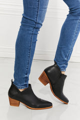 MMShoes Trust Yourself Embroidered Crossover Cowboy Bootie in Black - SHE BADDY© ONLINE WOMEN FASHION & CLOTHING STORE